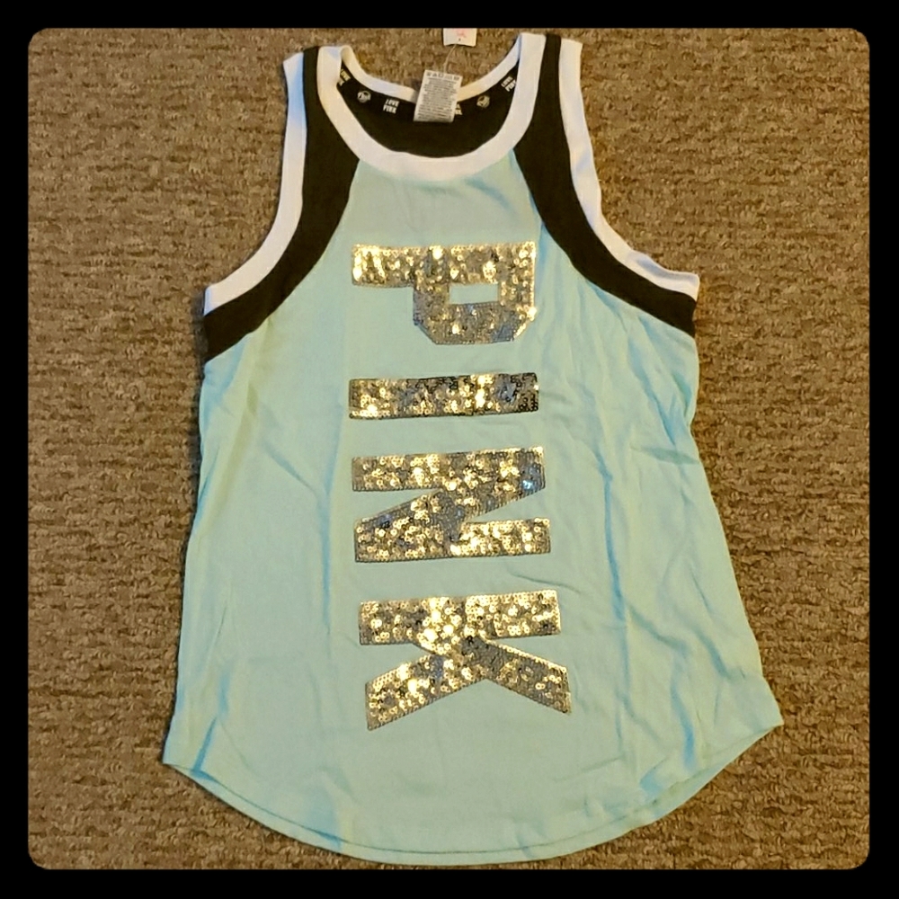 PINK VS Tanktop Blue New